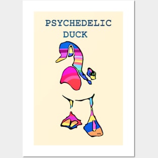 PSYCHEDELIC DUCK Posters and Art